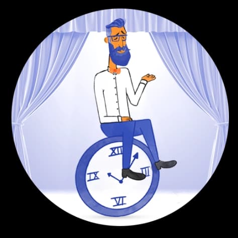 Ilustración del personaje de José Luis Gutiérrez, pintor, químico y creador de Pinturas Politec