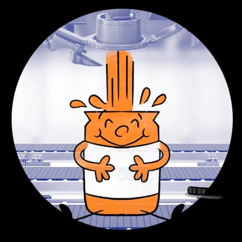 Línea automática de envasado de Pinturas Acrílicas Politec