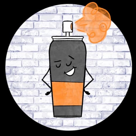 Pintura en aerosol de resina acrílica base disolvente, 14 colores